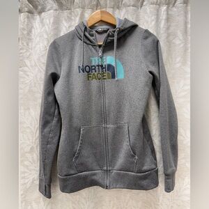 The North Face Heather Gray Fleece Full Zip Sweatshirt